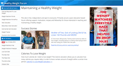 Desktop Screenshot of healthyweightforum.org