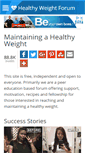 Mobile Screenshot of healthyweightforum.org