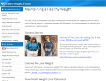 Tablet Screenshot of healthyweightforum.org